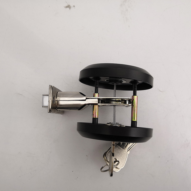 Cerradura de acero inoxidable 304 negro con llave de puerta corrediza