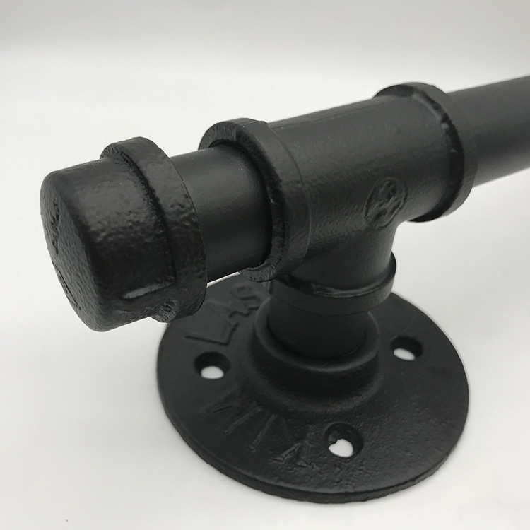 Manija de puerta de granero de tubo, barra de agarre industrial rústica