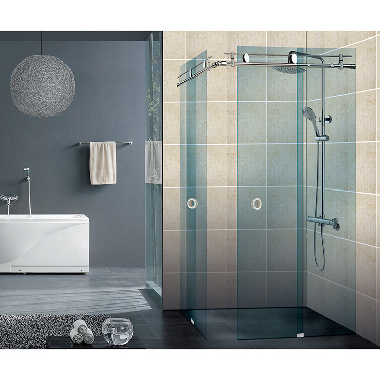 Herrajes completos para puertas corredizas de vidrio de montaje en