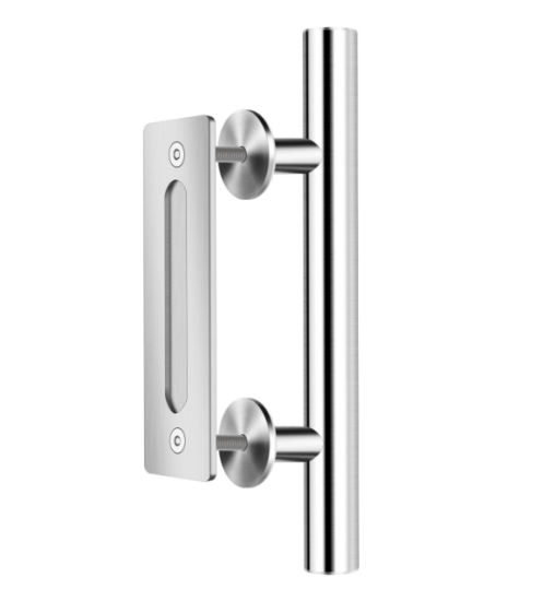 Herrajes para puerta de granero doble de madera corrediza de acero