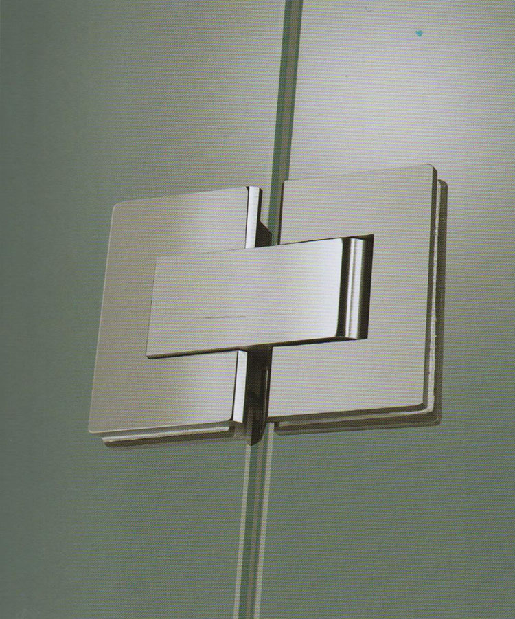 Bisagra de puerta de ducha de vidrio para baño con cierre automático de