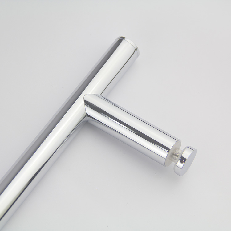 Manija de puerta de vidrio de madera antigua comercial clásica clásica