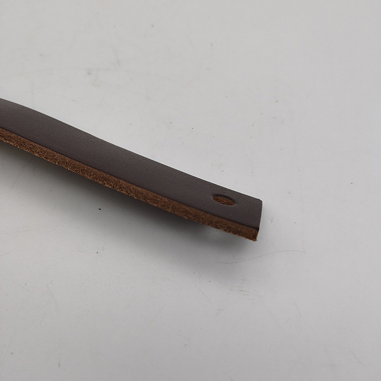 Muebles de cocina populares de cuero con manija de latón cromado para