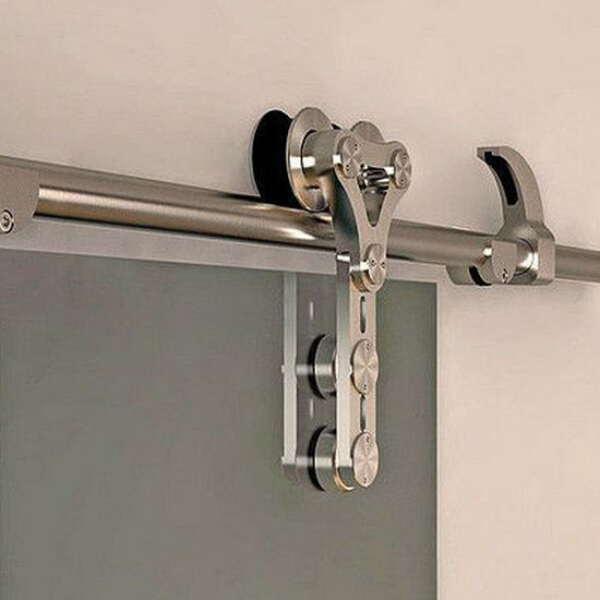 Nuevas puertas correderas de oficina, puertas de vidrio estilo granero