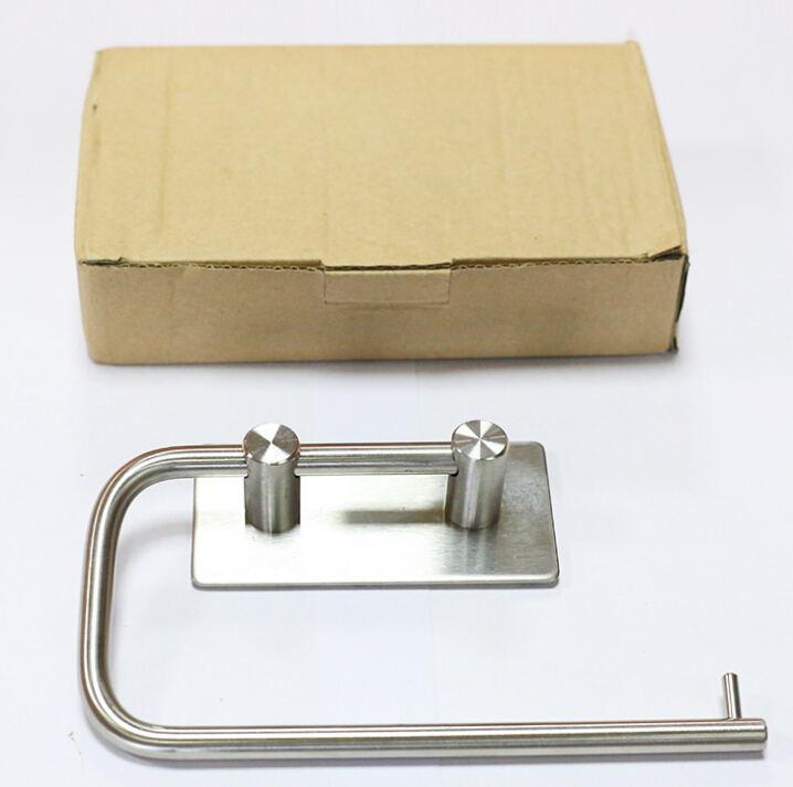 soporte de papel higiénico negro de acero inoxidable 304 3M mejor