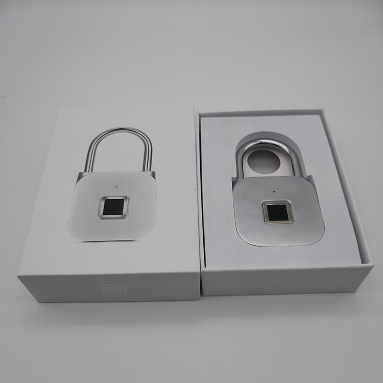 negro Cerradura de Puerta Recargable USB Sin Llave de Seguridad Candado Inteligente de Huellas Dactilares con Ip65 a Prueba de Agua Candado Huella Dactilar