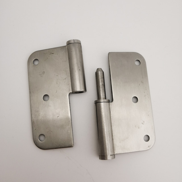 3-1 / 2 pulg. X 3-1 / 2 pulg. Radius - Níquel satinado Paquete de valor