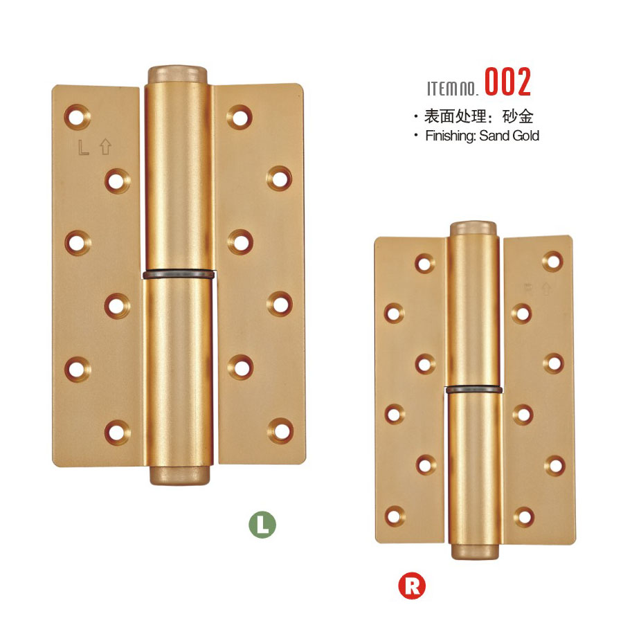 Bisagra hidráulica de aluminio de la puerta de madera de múltiples