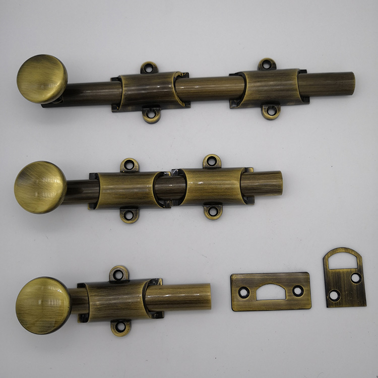 24 pernos de la puerta de superficie de estilo tradicional en latón