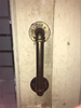 Manija caliente de la puerta de acero de la mancha de la fuente de la fábrica de la venta Manija de puerta de granero negra durable