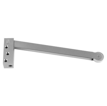 Selector de puerta con doble reborde de brazo giratorio - Acero inoxidable satinado 180 mm / 230 mm / 305 mm