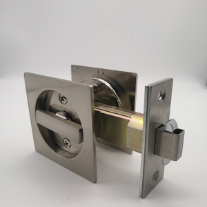Cerradura de puerta corredera precisa SN de aleación de zinc sin cerradura de puerta de baño BK de palabra clave