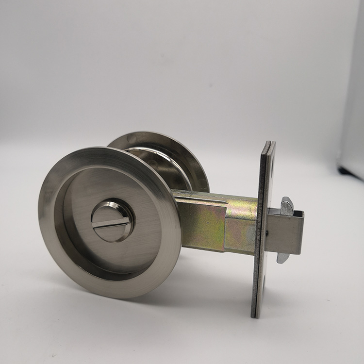 SN Cerradura de puerta corredera redonda de aleación de zinc sin