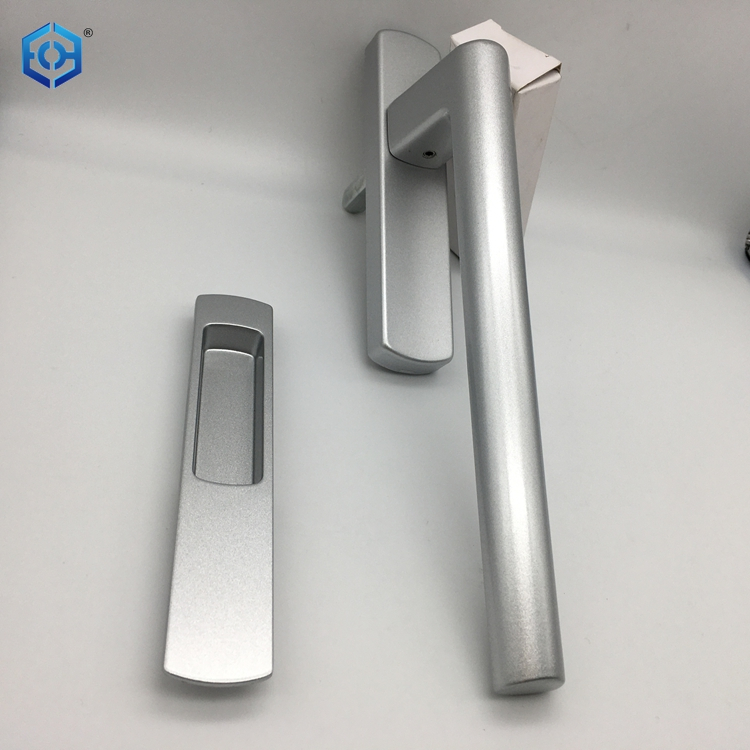 Tiradores táctiles de aluminio para puertas corredizas y elevables con cilindro