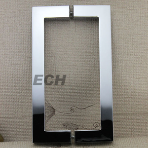Manija de puerta de vidrio de latón de hardware de alto nivel (EGH-014)