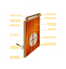 Divisiones de madera de la pared de desplazamiento del panel acústico deslizante movible de alta calidad