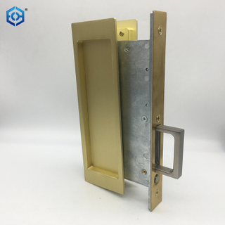 Cerradura de mortaja de puerta de bolsillo de privacidad rectangular moderna de aleación de zinc
