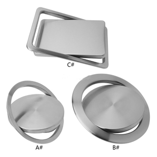 Cubo de basura Cubierta superior del mostrador Tapa de cubo de basura con solapa incorporada para baño de cocina