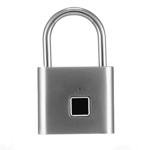 Cerraduras de viaje Fardware Seguridad impermeable Tienda de huellas dactilares Candado inteligente con puerto de carga USB y luz LED