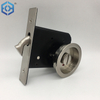 Conjunto de mango de puerta corredera de hardware de aleación de zinc y cerradura de puerta con llave