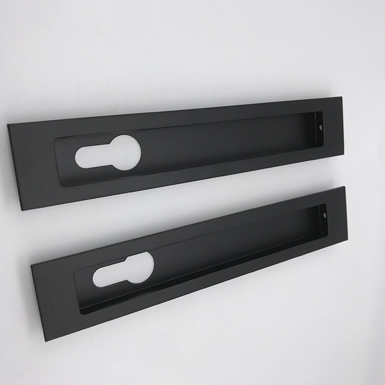 Manija empotrada empotrada del nuevo estilo del acero inoxidable negro Hhardware del tirador empotrado oculto