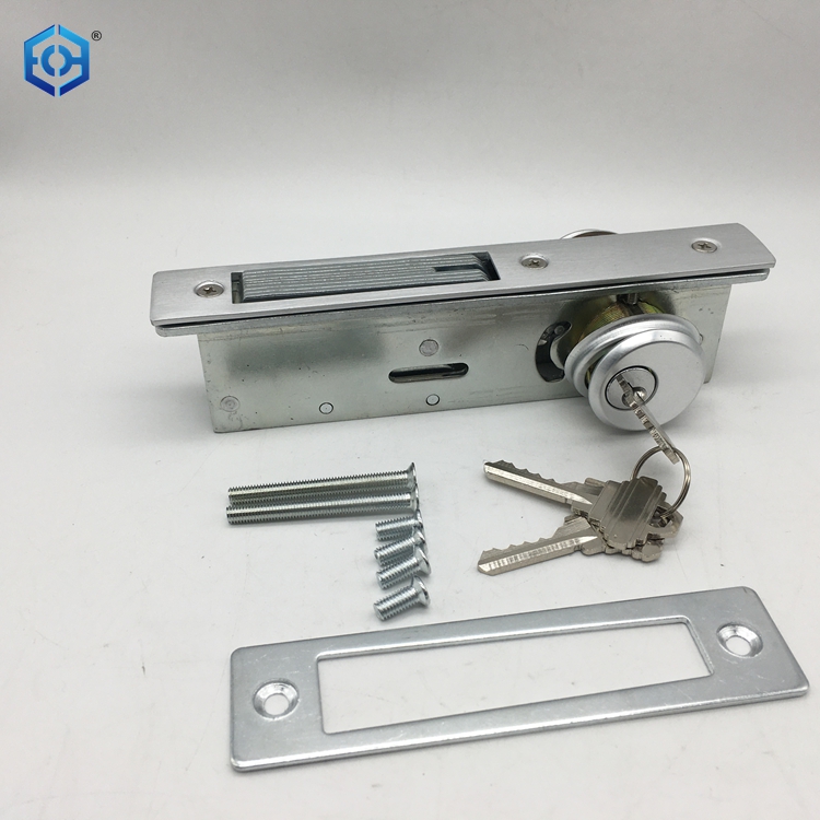 Lock de puerta KFC de aluminio plateado para hardware de la ventana de la puerta