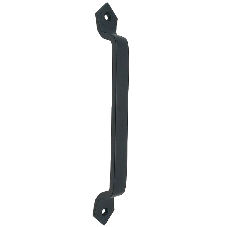 Venta caliente nuevo diseño de aluminio fundido negro sólido resistente manija de puerta de granero cuadrada